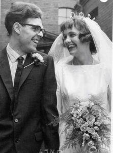 Pat and Ivan Wetherell on their wedding day