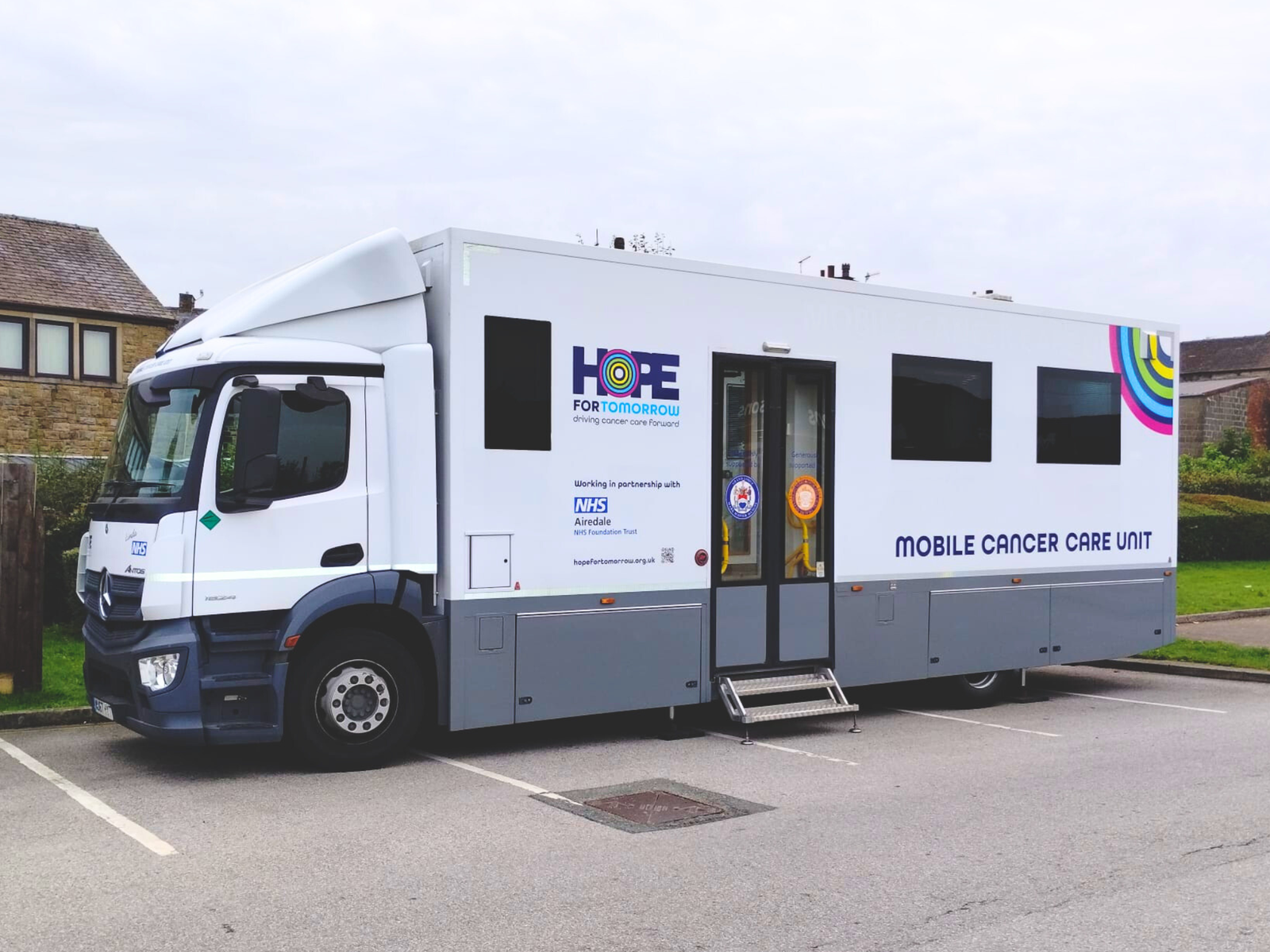 Linda, Hope for Tomorrow's mobile cancer care unit - Yorkshire